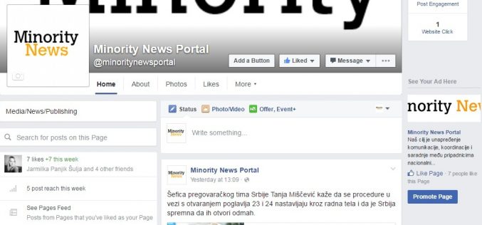 (Srpski) Facebook: Minority News Portal