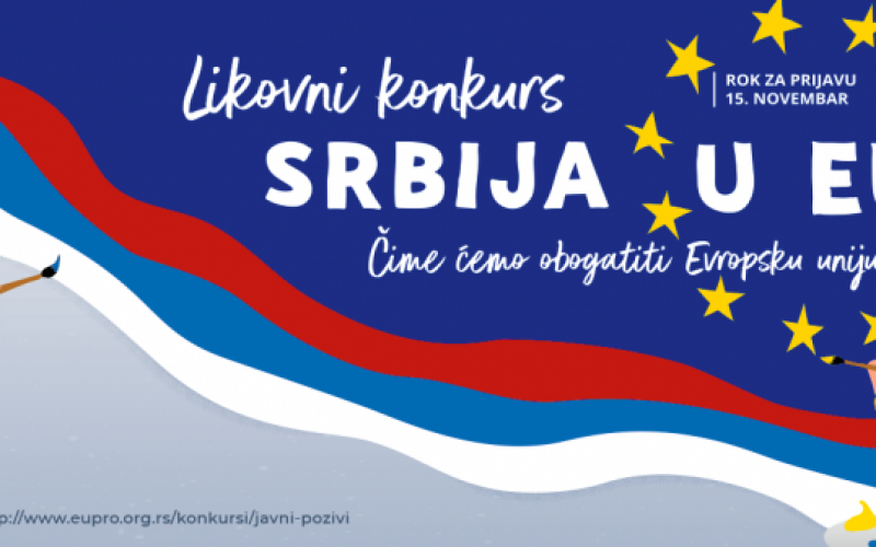 (Srpski) Otvoren likovni konkurs programa EU PRO za 2019. godinu „Srbija u EU – Čime ćemo obogatiti Evropsku uniju?“